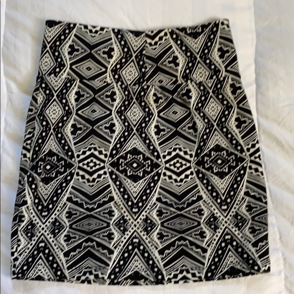 Charlotte Russe mini skirt with tribal design